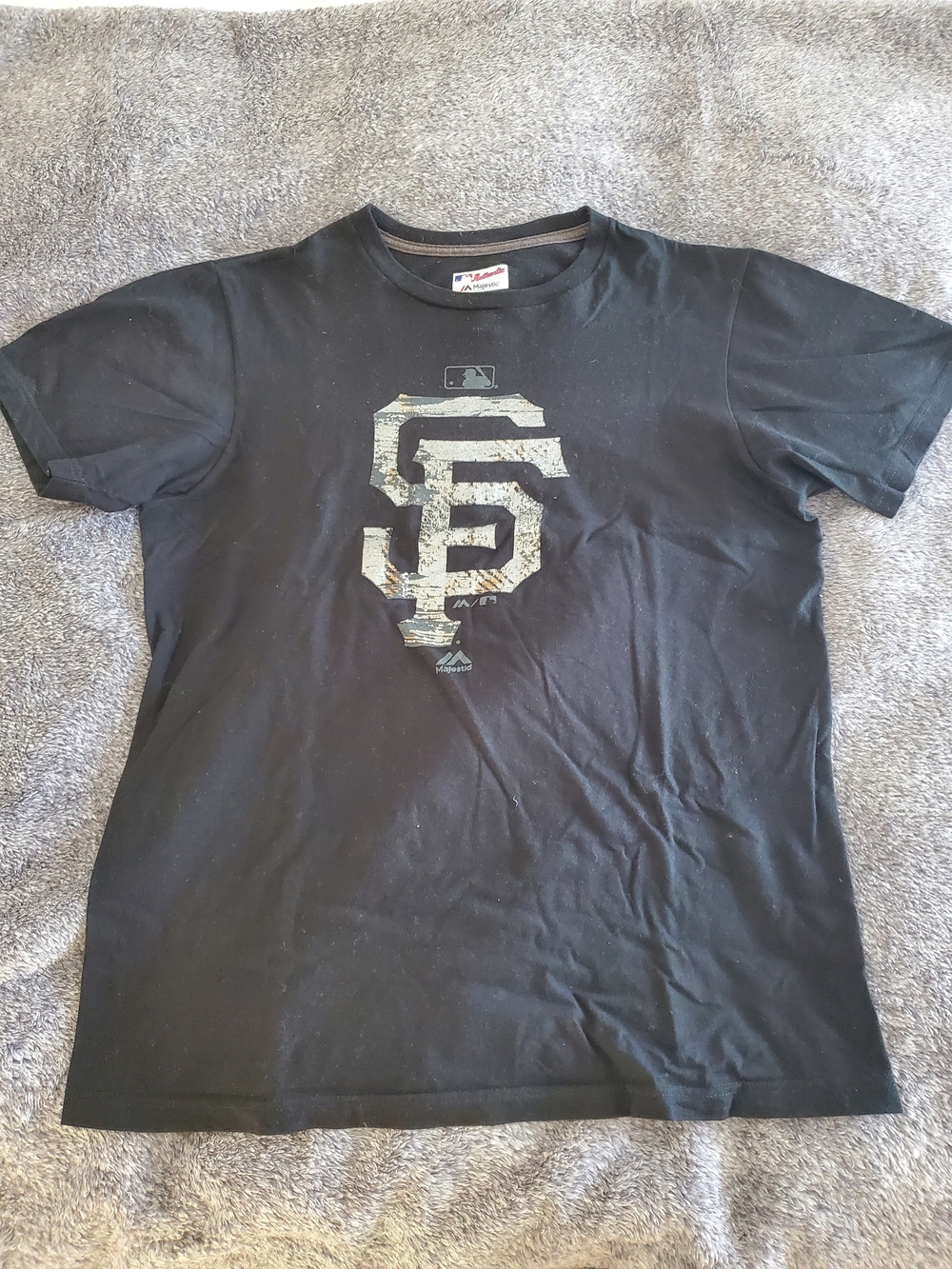 Majestic Black San Francisco Giants Short-Sleeve Logo Tee